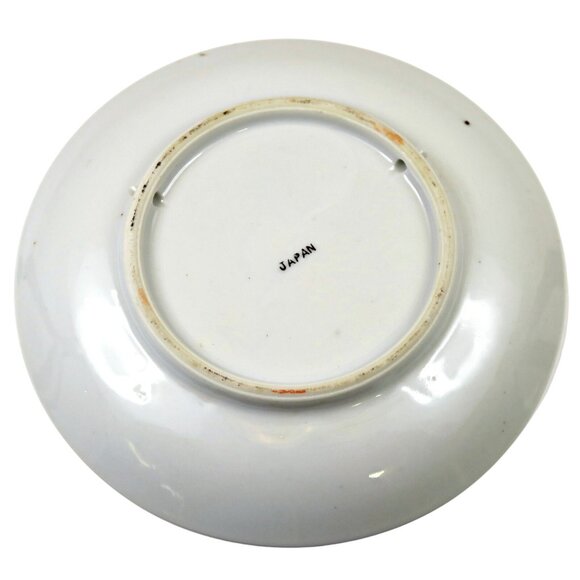 Signed Japanese Scenic Saucer Hand-Painted Landscape 1920s-40s Porcelain - Picture 4 of 5